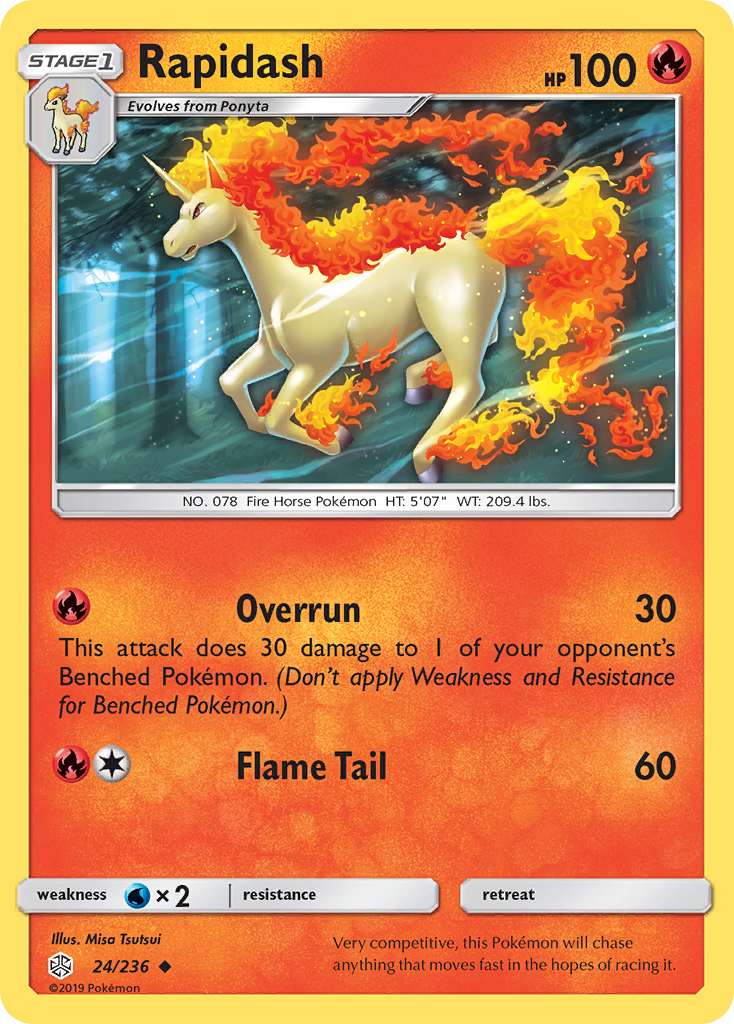 Rapidash (24/236) [Sun & Moon: Cosmic Eclipse] | Play N Trade Winnipeg