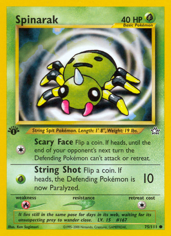 Spinarak (75/111) [Neo Genesis 1st Edition] | Play N Trade Winnipeg