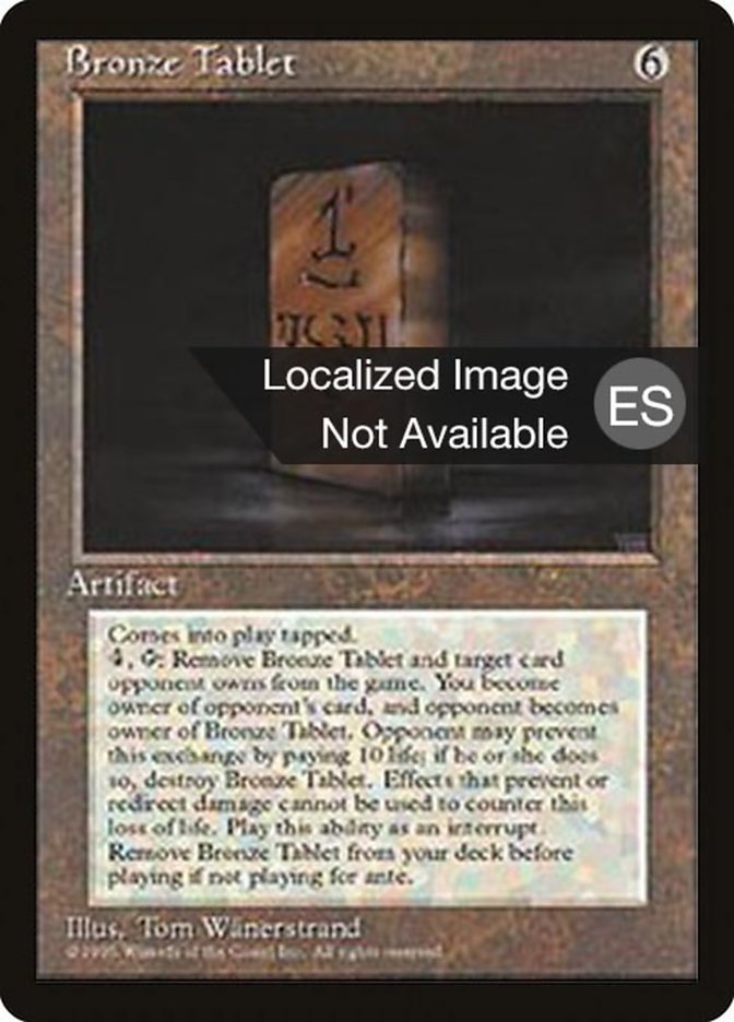 Bronze Tablet [Fourth Edition (Foreign Black Border)] | Play N Trade Winnipeg