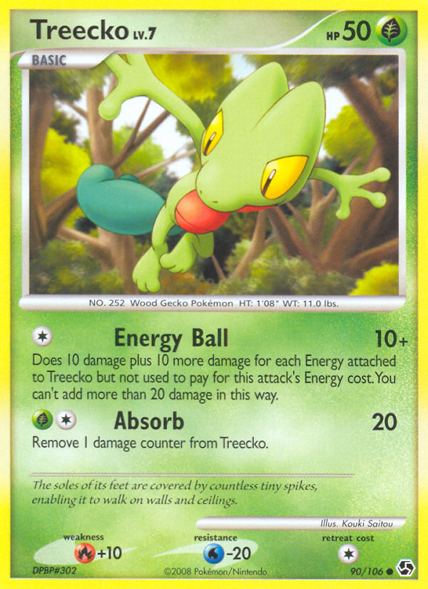 Treecko (90/106) [Diamond & Pearl: Great Encounters] | Play N Trade Winnipeg