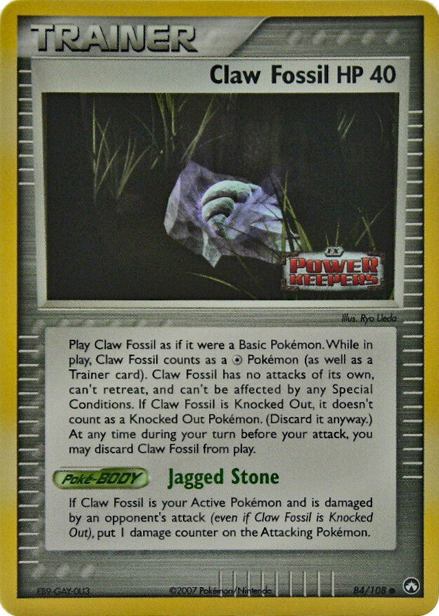 Claw Fossil (84/108) (Stamped) [EX: Power Keepers] | Play N Trade Winnipeg