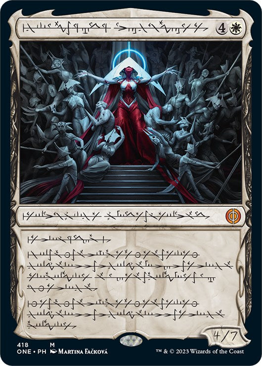 Elesh Norn, Mother of Machines (Phyrexian Step-and-Compleat Foil) [Phyrexia: All Will Be One] | Play N Trade Winnipeg