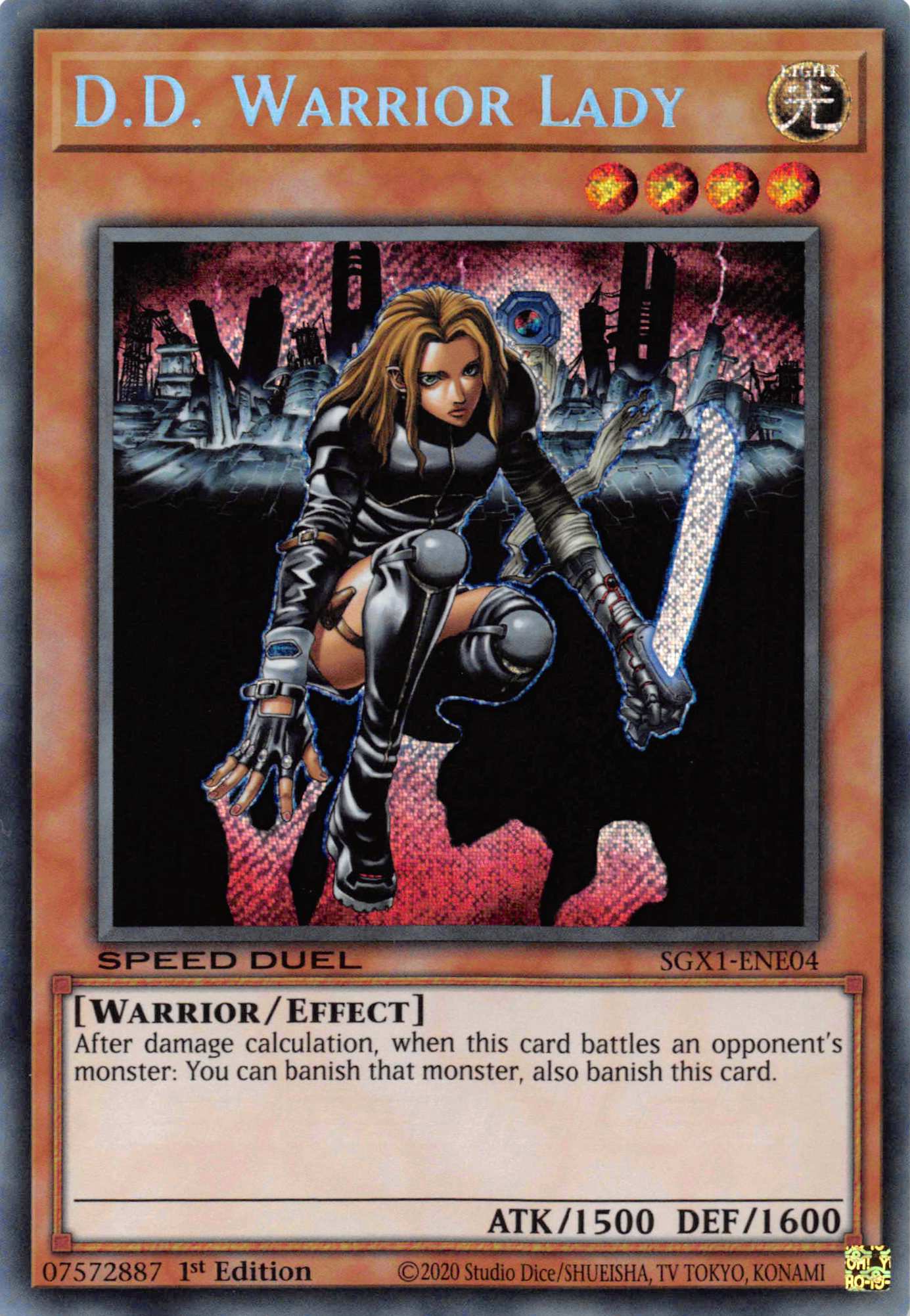 D.D. Warrior Lady [SGX1-ENE04] Secret Rare | Play N Trade Winnipeg