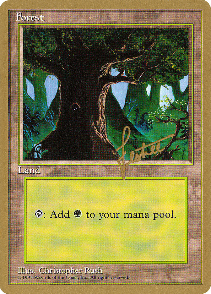 Forest (bl377) (Bertrand Lestree) [Pro Tour Collector Set] | Play N Trade Winnipeg