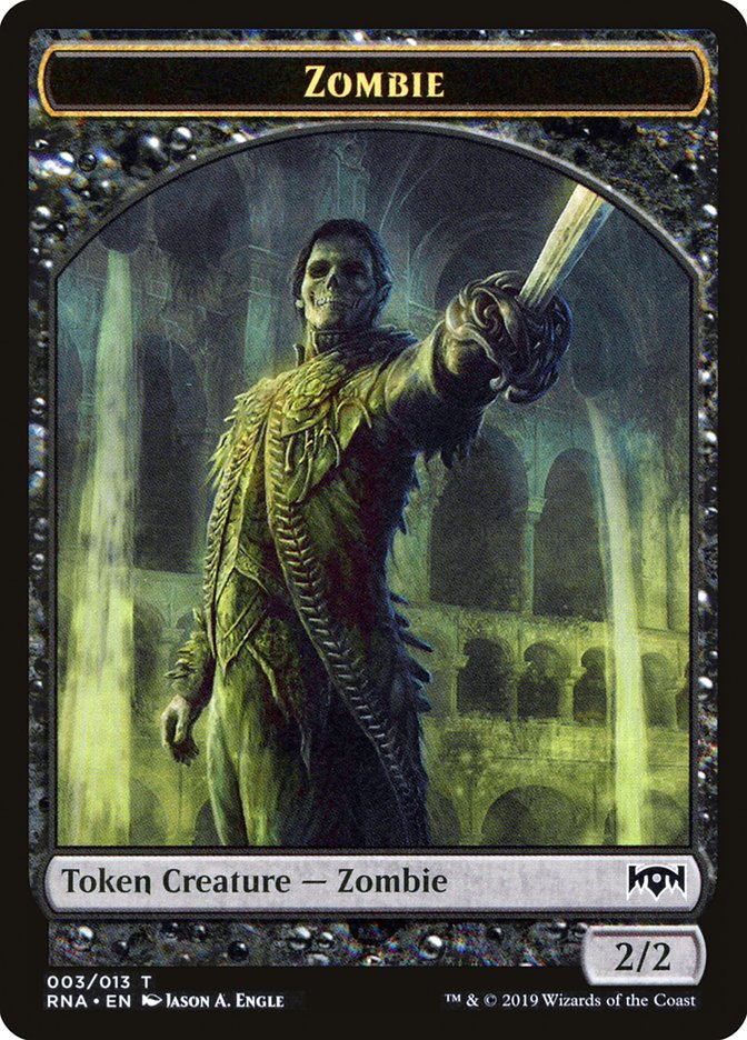 Zombie [Ravnica Allegiance Tokens] | Play N Trade Winnipeg