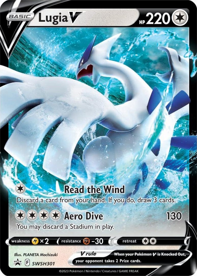 Lugia V (SWSH301) (Jumbo Card) [Sword & Shield: Black Star Promos] | Play N Trade Winnipeg