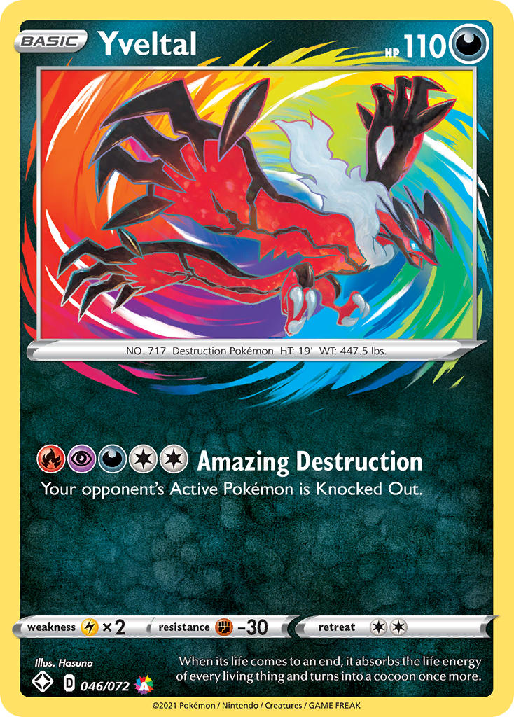 Yveltal (046/072) [Sword & Shield: Shining Fates] | Play N Trade Winnipeg