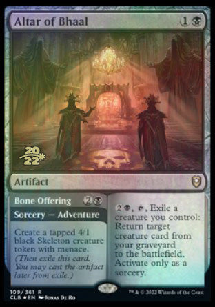 Altar of Bhaal // Bone Offering [Commander Legends: Battle for Baldur's Gate Prerelease Promos] | Play N Trade Winnipeg