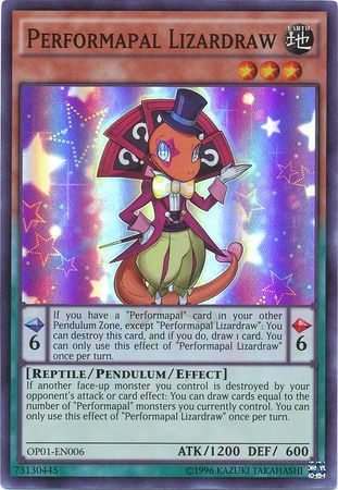 Performapal Lizardraw [OP01-EN006] Super Rare | Play N Trade Winnipeg