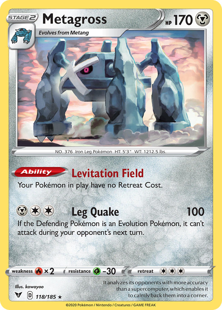 Metagross (118/185) [Sword & Shield: Vivid Voltage] | Play N Trade Winnipeg