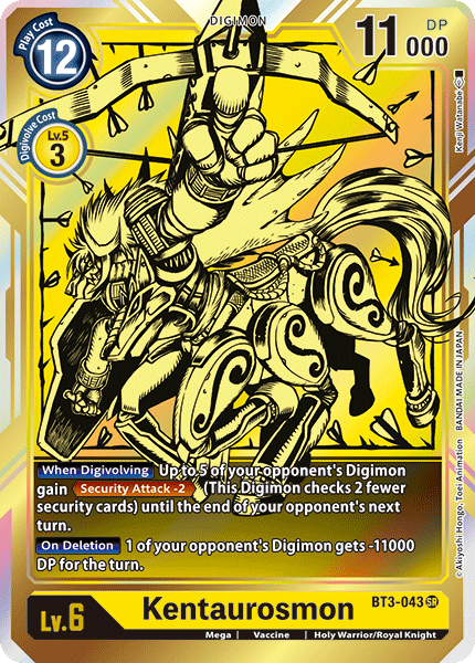 Kentaurosmon [BT3-043] (Alternate Art) [Release Special Booster Ver.1.0] | Play N Trade Winnipeg