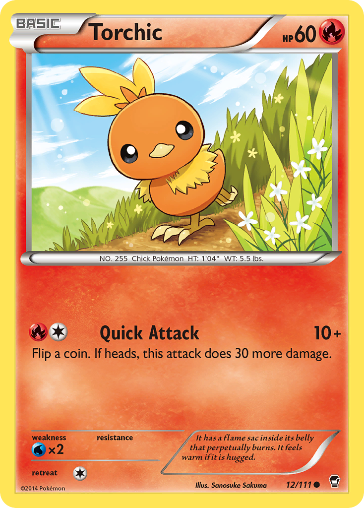 Torchic (12/111) [XY: Furious Fists] | Play N Trade Winnipeg