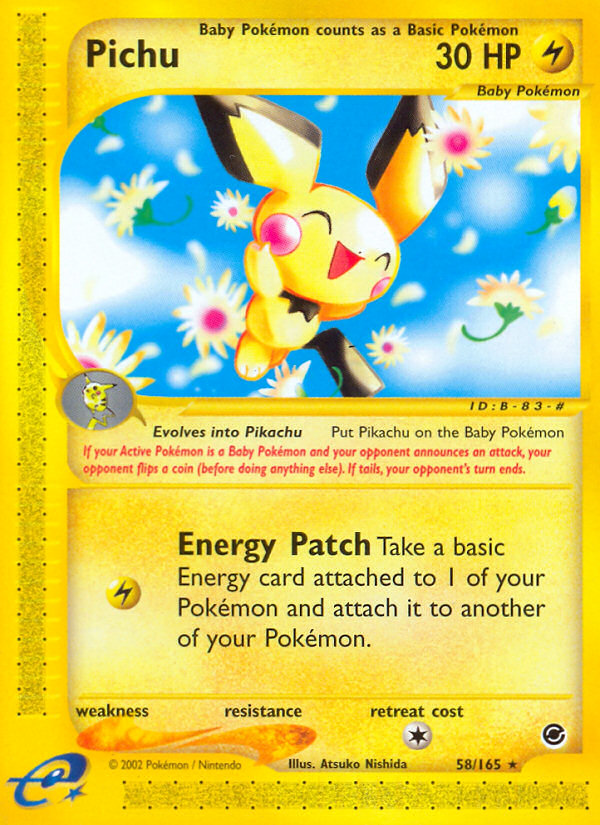 Pichu (58/165) [Expedition: Base Set] | Play N Trade Winnipeg