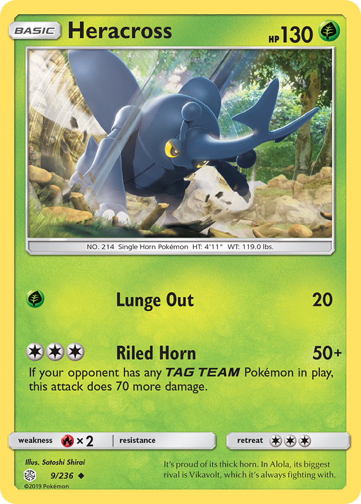 Heracross (9/236) [Sun & Moon: Cosmic Eclipse] | Play N Trade Winnipeg