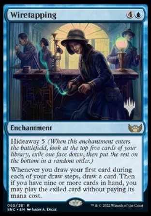 Wiretapping (Promo Pack) [Streets of New Capenna Promos] | Play N Trade Winnipeg