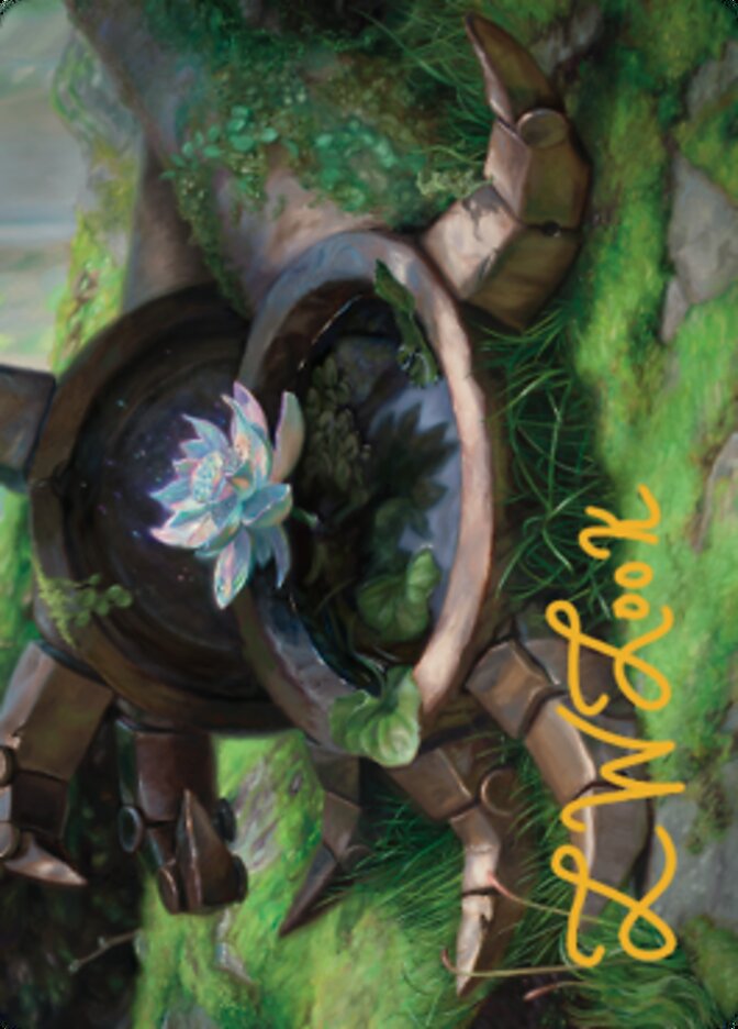 Timeless Lotus Art Card (Gold-Stamped Signature) [Dominaria United Art Series] | Play N Trade Winnipeg