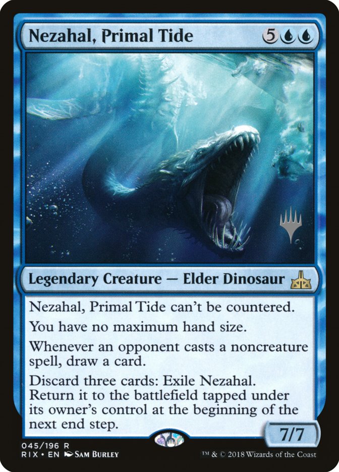 Nezahal, Primal Tide (Promo Pack) [Rivals of Ixalan Promos] | Play N Trade Winnipeg