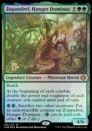 Zopandrel, Hunger Dominus [Phyrexia: All Will Be One Prerelease Promos] | Play N Trade Winnipeg