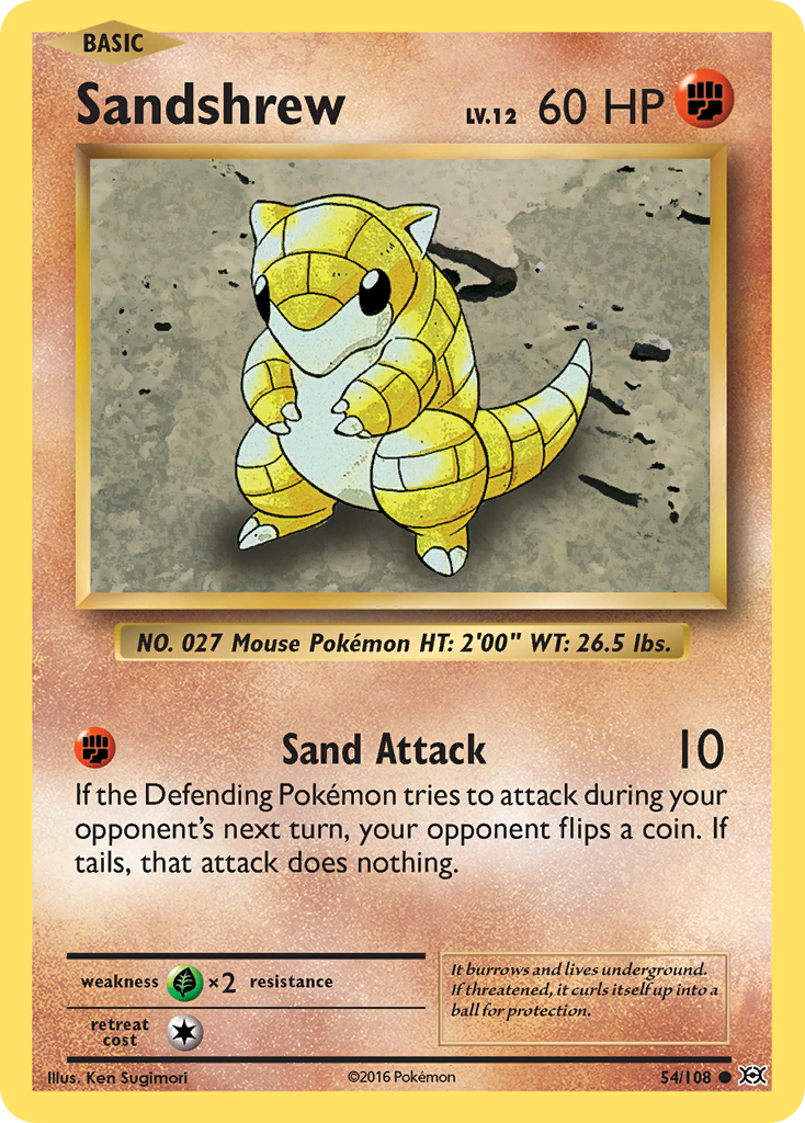 Sandshrew (54/108) [XY: Evolutions] | Play N Trade Winnipeg