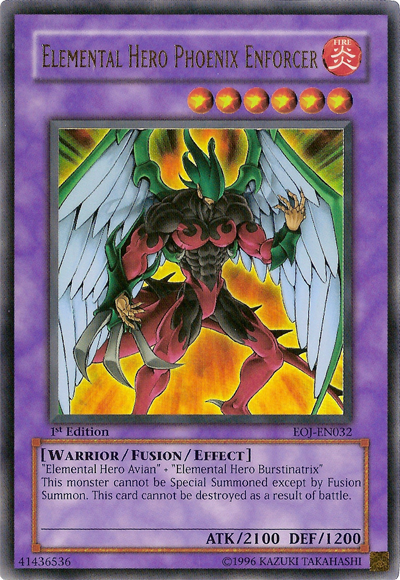 Elemental Hero Phoenix Enforcer [EOJ-EN032] Ultra Rare | Play N Trade Winnipeg