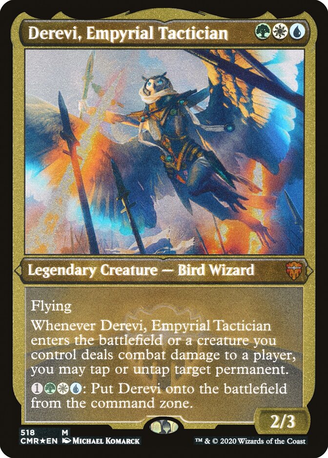 Derevi, Empyrial Tactician (Etched) [Commander Legends] | Play N Trade Winnipeg