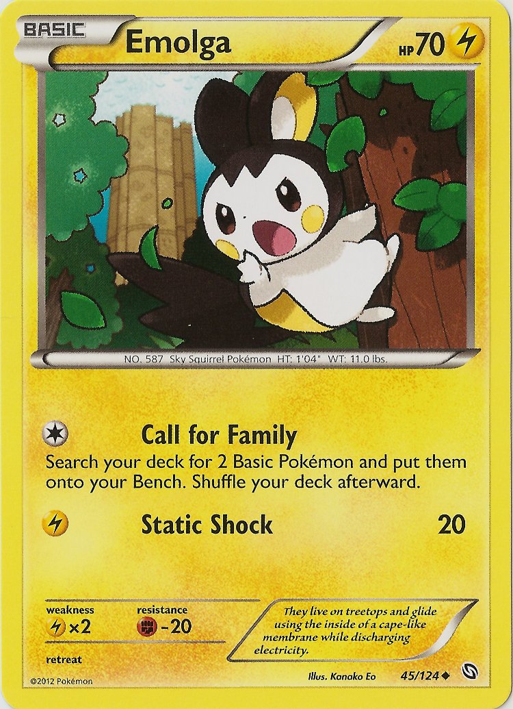 Emolga (45/124) [Black & White: Dragons Exalted] | Play N Trade Winnipeg