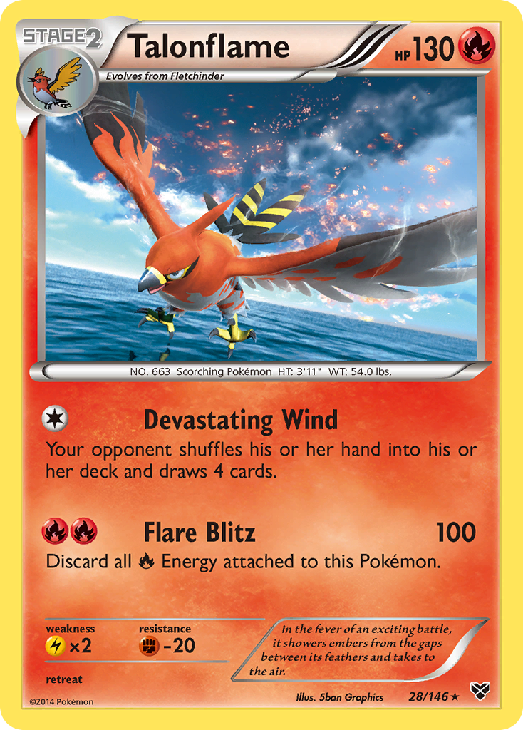 Talonflame (28/146) [XY: Base Set] | Play N Trade Winnipeg