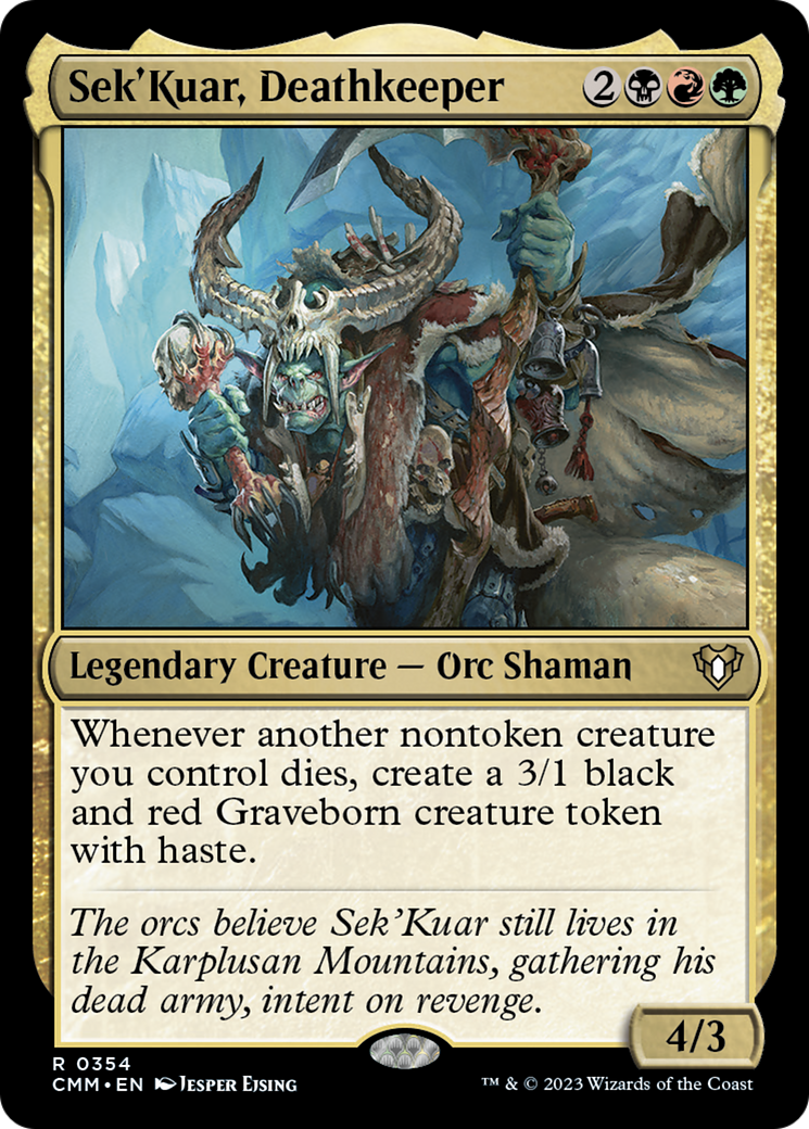 Sek'Kuar, Deathkeeper [Commander Masters] | Play N Trade Winnipeg