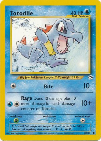 Totodile (80/111) [Neo Genesis Unlimited] | Play N Trade Winnipeg