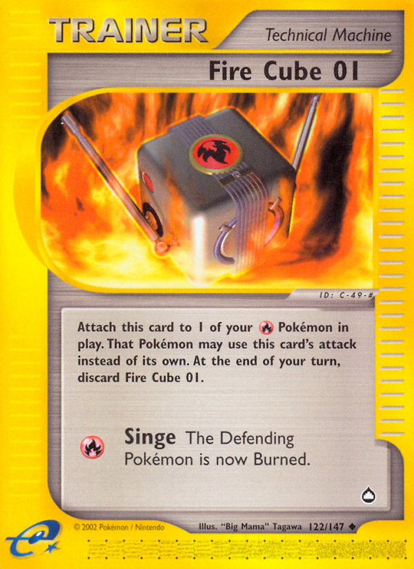 Fire Cube 01 (122/147) [Aquapolis] | Play N Trade Winnipeg