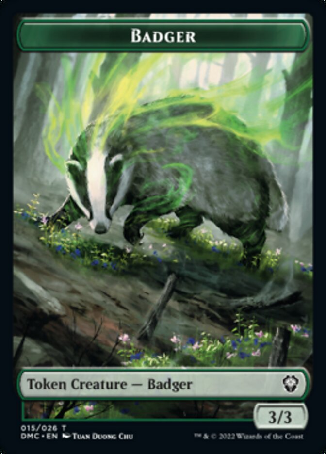 Soldier // Badger Double-sided Token [Dominaria United Tokens] | Play N Trade Winnipeg
