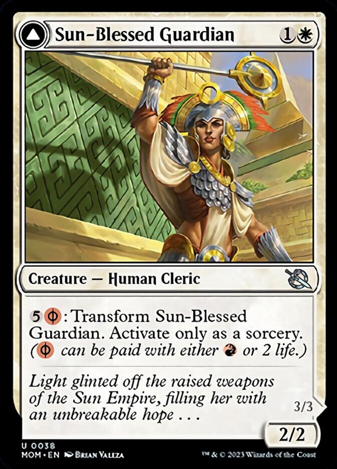 Sun-Blessed Guardian // Furnace-Blessed Conqueror [March of the Machine] | Play N Trade Winnipeg
