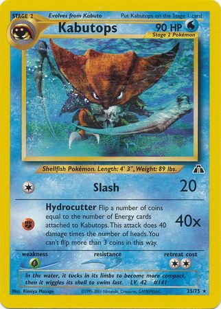 Kabutops (25/75) [Neo Discovery Unlimited] | Play N Trade Winnipeg