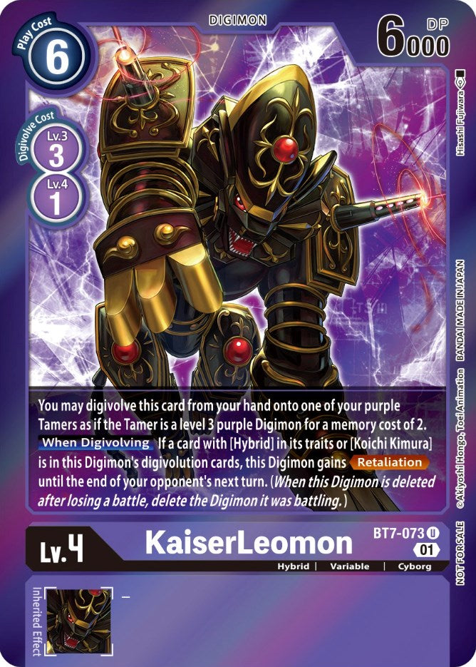 KaiserLeomon [BT7-073] (Event Pack 3) [Next Adventure Promos] | Play N Trade Winnipeg