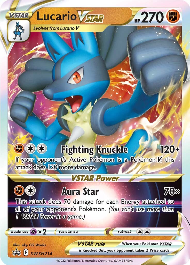 Lucario VSTAR (SWSH214) [Sword & Shield: Black Star Promos] | Play N Trade Winnipeg