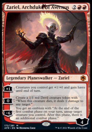 Zariel, Archduke of Avernus (Promo Pack) [Dungeons & Dragons: Adventures in the Forgotten Realms Promos] | Play N Trade Winnipeg