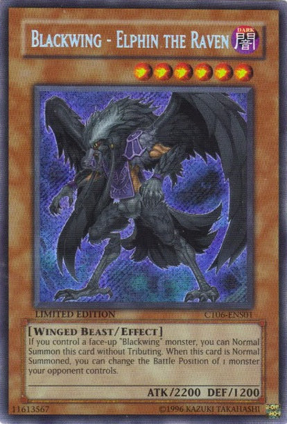Blackwing - Elphin the Raven [CT06-ENS01] Secret Rare | Play N Trade Winnipeg