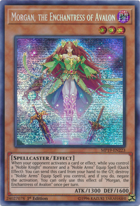 Morgan, the Enchantress of Avalon [MP19-EN223] Prismatic Secret Rare | Play N Trade Winnipeg