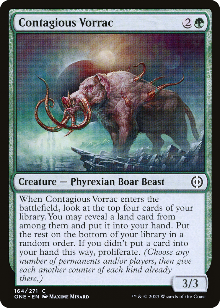 Contagious Vorrac [Phyrexia: All Will Be One] | Play N Trade Winnipeg