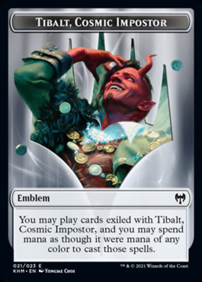 Tibalt, Cosmic Impostor Emblem [Kaldheim Tokens] | Play N Trade Winnipeg