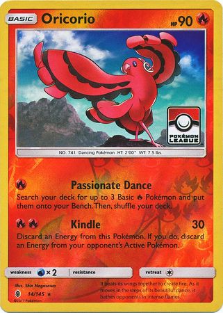 Oricorio (14/145) (League Promo) [Sun & Moon: Guardians Rising] | Play N Trade Winnipeg