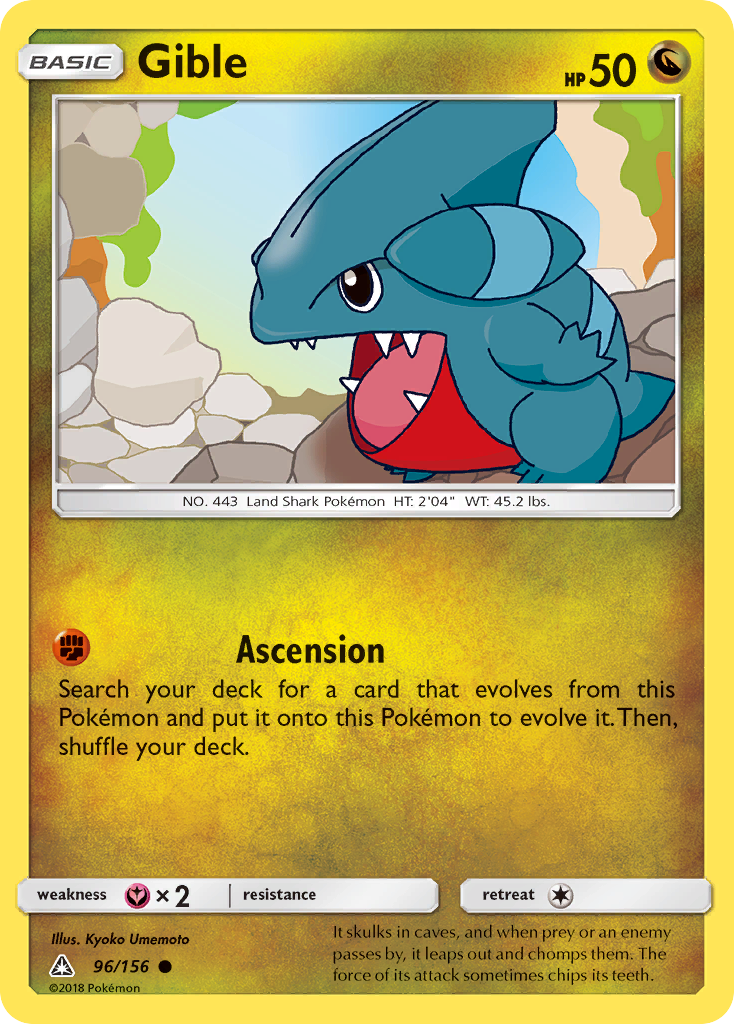 Gible (96/156) [Sun & Moon: Ultra Prism] | Play N Trade Winnipeg