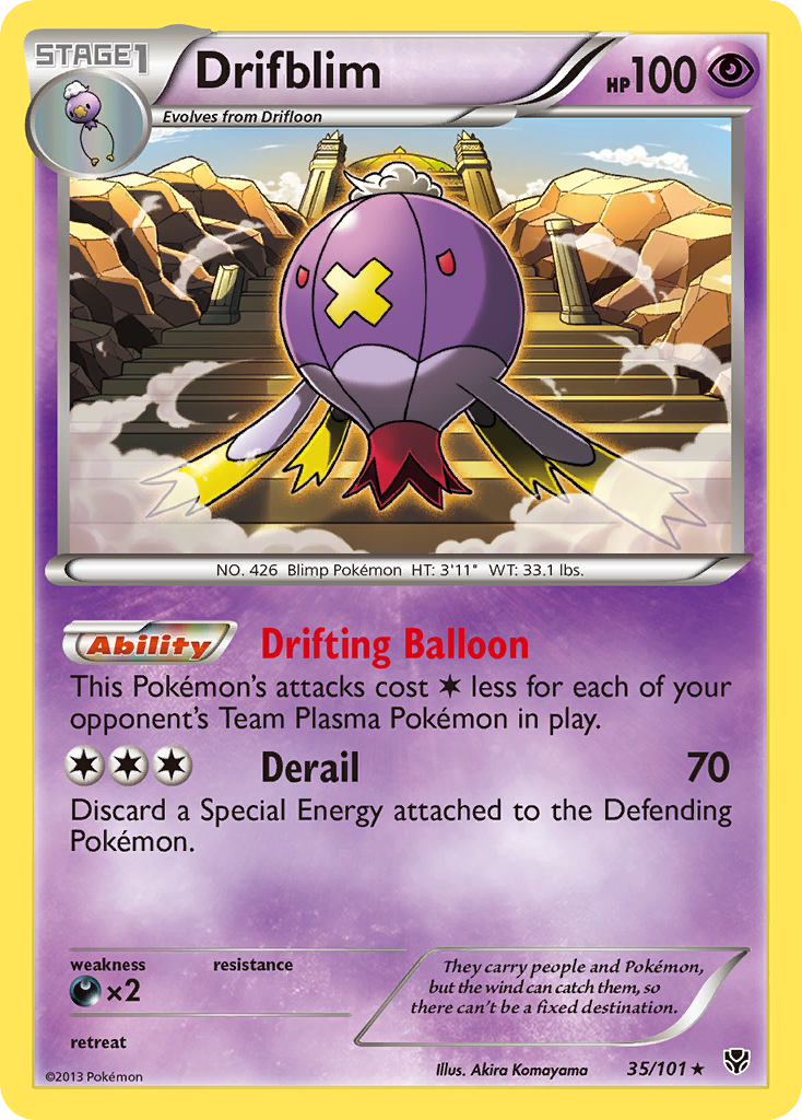 Drifblim (35/101) [Black & White: Plasma Blast] | Play N Trade Winnipeg