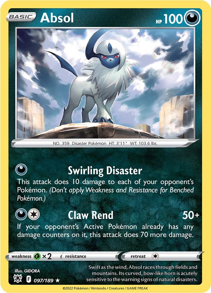 Absol (097/189) (Theme Deck Exclusive) [Sword & Shield: Astral Radiance] | Play N Trade Winnipeg