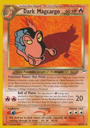 Dark Magcargo (18/105) [Neo Destiny Unlimited] | Play N Trade Winnipeg