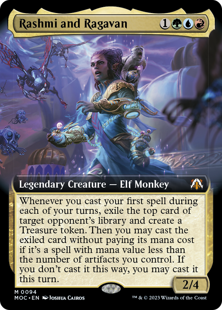 Rashmi and Ragavan (Extended Art) [March of the Machine Commander] | Play N Trade Winnipeg