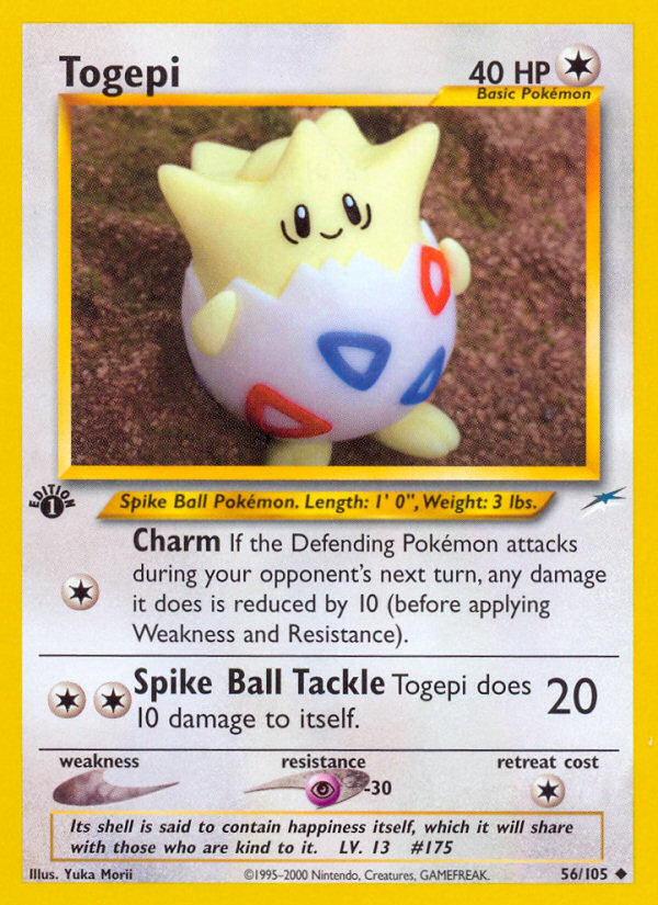 Togepi (56/105) [Neo Destiny 1st Edition] | Play N Trade Winnipeg