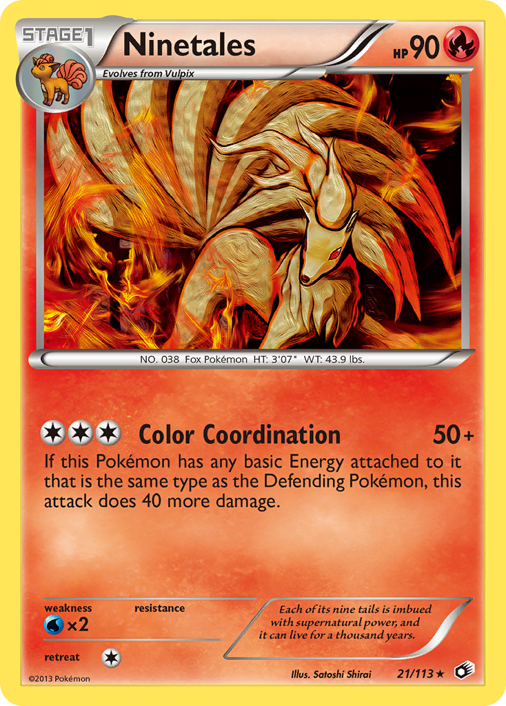 Ninetales (21/113) [Black & White: Legendary Treasures] | Play N Trade Winnipeg