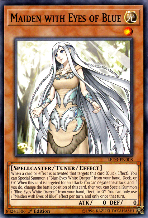 Maiden with Eyes of Blue [LED3-EN008] Common | Play N Trade Winnipeg