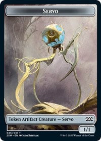 Servo // Soldier Double-sided Token [Double Masters Tokens] | Play N Trade Winnipeg